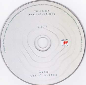 2CD Yo-Yo Ma: Six Evolutions / Cello Suites 382880