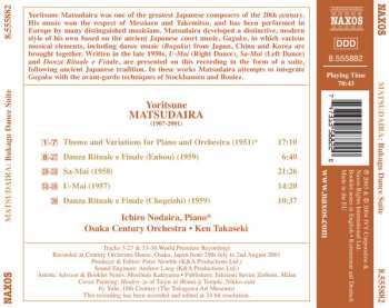 CD Yoritsune Matsudaira: Bugaku Dance Suite / U-Mai / Sa-Mai / Danza Rituale E Finale / Theme And Variations For Piano And Orchestra 295053