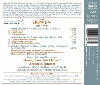 CD York Bowen: String Quartets Nos. 2 And 3 ; Phantasy-Quintet 345794