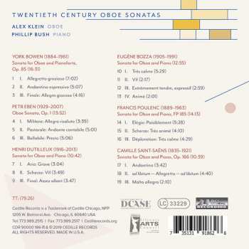 CD York Bowen: Twentieth Century Oboe Sonatas 229654