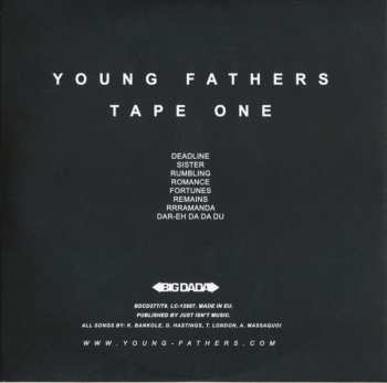 2CD Young Fathers: Tape One / Tape Two 446650