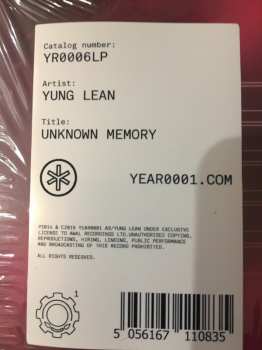 LP Yung Lean: Unknown Memory LTD | CLR 220699