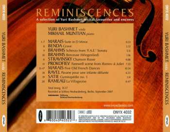 CD Yuri Bashmet: Reminiscences 439345