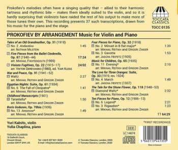 CD Yuri Kalnits: Prokofiev By Arrangement 306190