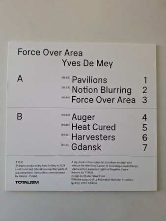 LP Yves De Mey: Force Over Area