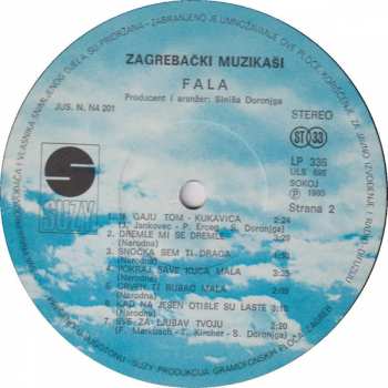 LP Zagrebački Muzikaši: Fala, Br. 2 434720