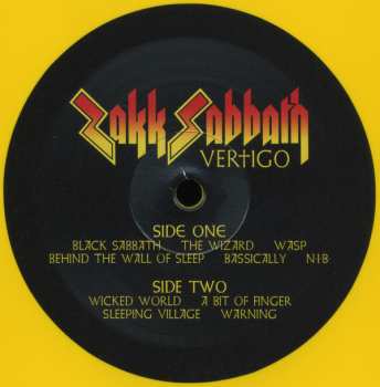 LP Zakk Sabbath: Vertigo LTD | CLR