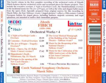 CD Zdeněk Fibich: Overtures - Comenius / A Night At Karlstejn Castle / The Jew Of Prague / Ballet Music From Hedy 147716