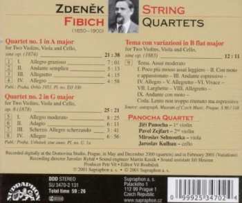 CD Zdeněk Fibich: String Quartets 33191