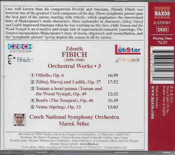 CD Zdeněk Fibich: Symphonic Poems- Othello, Záboj, Slavoj And Ludêk, Toman And The Wood Nymph, The Tempest, Spring  116230
