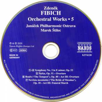 CD Zdeněk Fibich: Symphony No. 3 112017