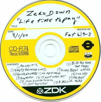 CD Zero Down: With A Lifetime To Pay 270252