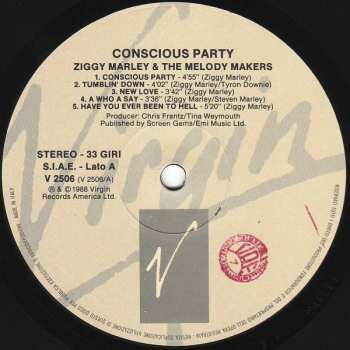LP Ziggy Marley And The Melody Makers: Conscious Party