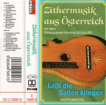 Zitherquartett Manfred Schuler: Zithermusik Aus Österreich Mit Dem Zitherquartett Manfred Schuler - Laßt Die Saiten Klingen - Instrumental