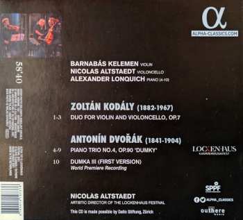 CD Zoltán Kodály: Duo For Violin And Violincello Op. 7 / Piano Trio Op. 90 ‛Dumky’ 102998