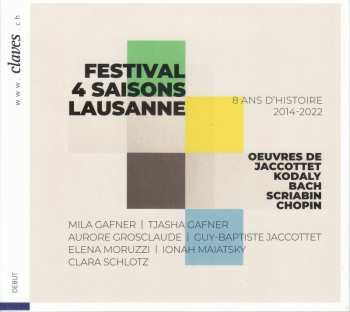 Album Zoltán Kodály: Festival 4 Saisons Lausanne