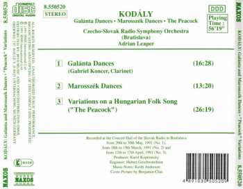 CD Zoltán Kodály: Galánta Dances / Marosszék Dances / "Peacock" Variations 190741