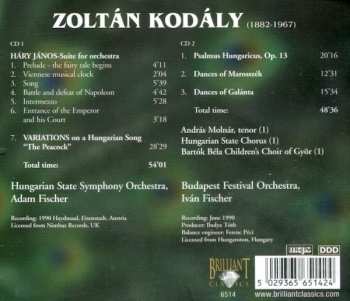 2CD Zoltán Kodály: Háry János Suite / Dances Of Marosszék / Dances Of Galánta / Peacock Variations / Psalmus Hungaricus 184173