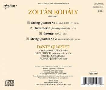CD Zoltán Kodály: String Quartets Nos 1 & 2 · Intermezzo & Gavotte 176503