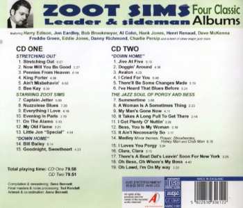 2CD Zoot Sims: Leader & Sideman, Four Classic Albums: Stretching Out / Starring Zoot Sims / Down Home / The Jazz Soul Of Porgy And Bess 489456