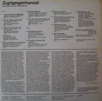 LP Zupfgeigenhansel: Volkslieder Aus Drei Jahrhunderten 283569
