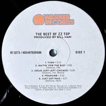LP ZZ Top: The Best Of ZZ Top 526585