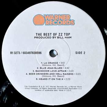 LP ZZ Top: The Best Of ZZ Top 526585