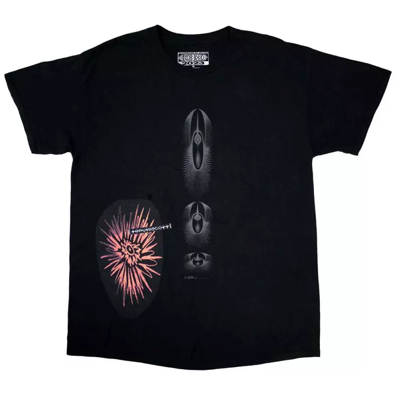 Travis Scott Unisex T-shirt: Summer Run 2023 Dublin (back Print & Ex-tour) (xx-large) XXL